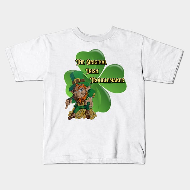 The original Irish Troublemaker Kids T-Shirt by Darin Pound